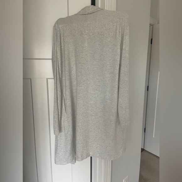 Athleta Compact Coaster Long Wrap Sweater Cardigan Grey Heather - Picture 6 of 6